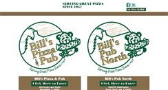 Desktop Screenshot of billspizzapubnorth.com